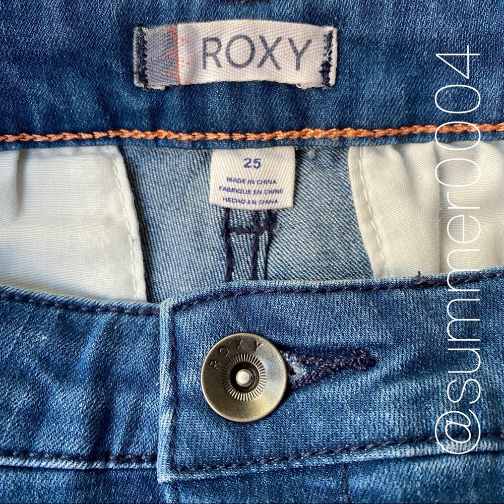 NWOT Roxy In My Head High Rise Denim Shorts 25 - Picture 10 of 10
